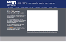 Tablet Screenshot of dertexcorp.com